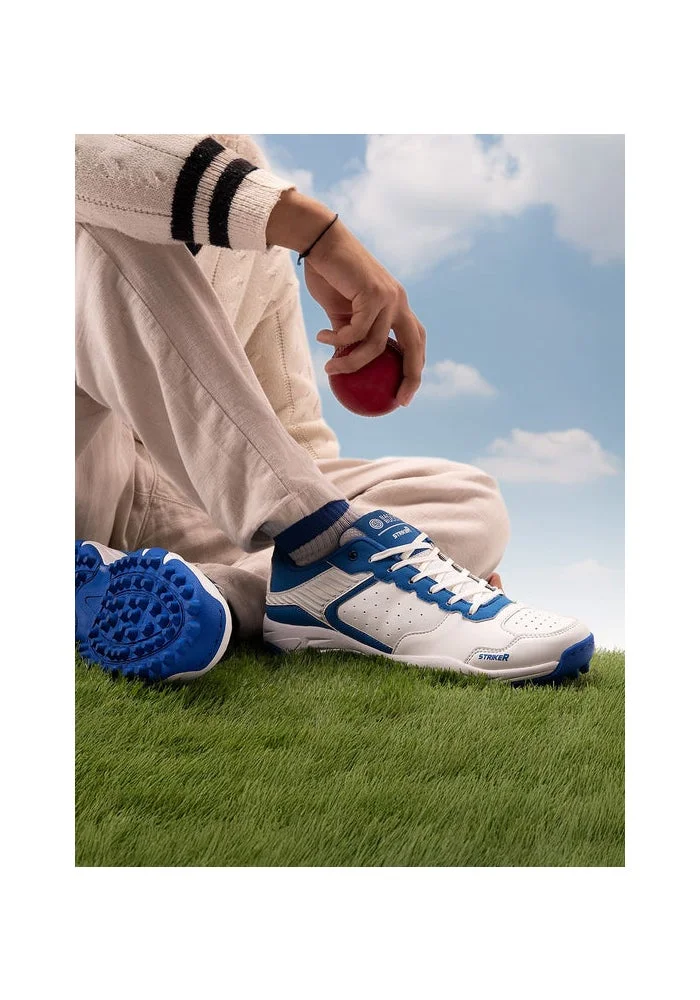 Bacca Bucci Blue and White STRIKER Cricket Shoes for Men | Best Price UAE